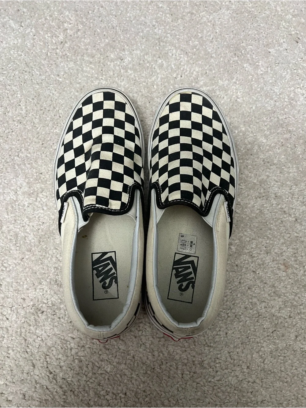 Vans Checkerboard Slip-On in Black & White